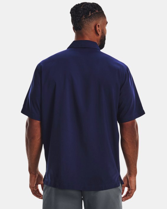 Men's UA Motivator Coach's Button Up Shirt, Blue, pdpMainDesktop image number 2